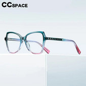 56800 Ochelari optici pentru ochelari de culoare nou curcubeu pentru femei, design de marcă, ochi de pisică, ochelari de computer anti albastru Tr90, oglindă plată