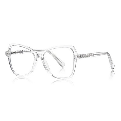 56800 Ochelari optici pentru ochelari de culoare nou curcubeu pentru femei, design de marcă, ochi de pisică, ochelari de computer anti albastru Tr90, oglindă plată