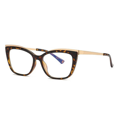 49537 Rame de ochelari cu ochi de pisică pătrate anti albastru TR90, ultrauşoare, bărbaţi, femei, ochelari optici de modă pentru computer