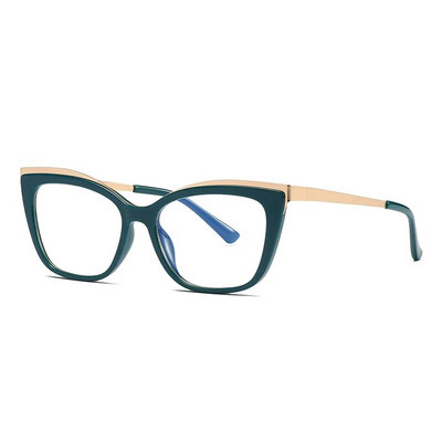 49537 Rame de ochelari cu ochi de pisică pătrate anti albastru TR90, ultrauşoare, bărbaţi, femei, ochelari optici de modă pentru computer