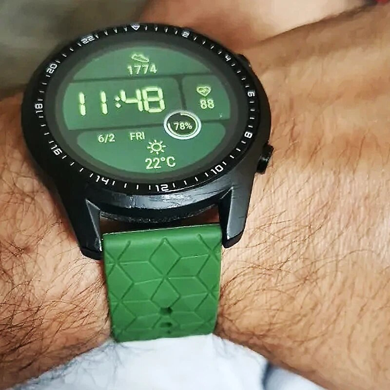 Λουράκι σιλικόνης 22 χιλιοστών για Huawei GT 2 3 4 46 χιλιοστά λουράκι καρπού για Huawei Watch3 GT4 GT2 Pro GT2e Magic2 Βραχιόλι με μοτίβο ποδοσφαίρου