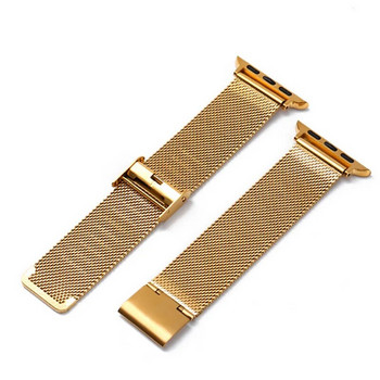 Λουράκι καρπού για Apple Watch Band 45mm 44mm 42mm Metal Correa 38mm 40mm 42mm Βραχιόλι από ανοξείδωτο ατσάλι Iwatch Serie 7 6 SE 5 4 3