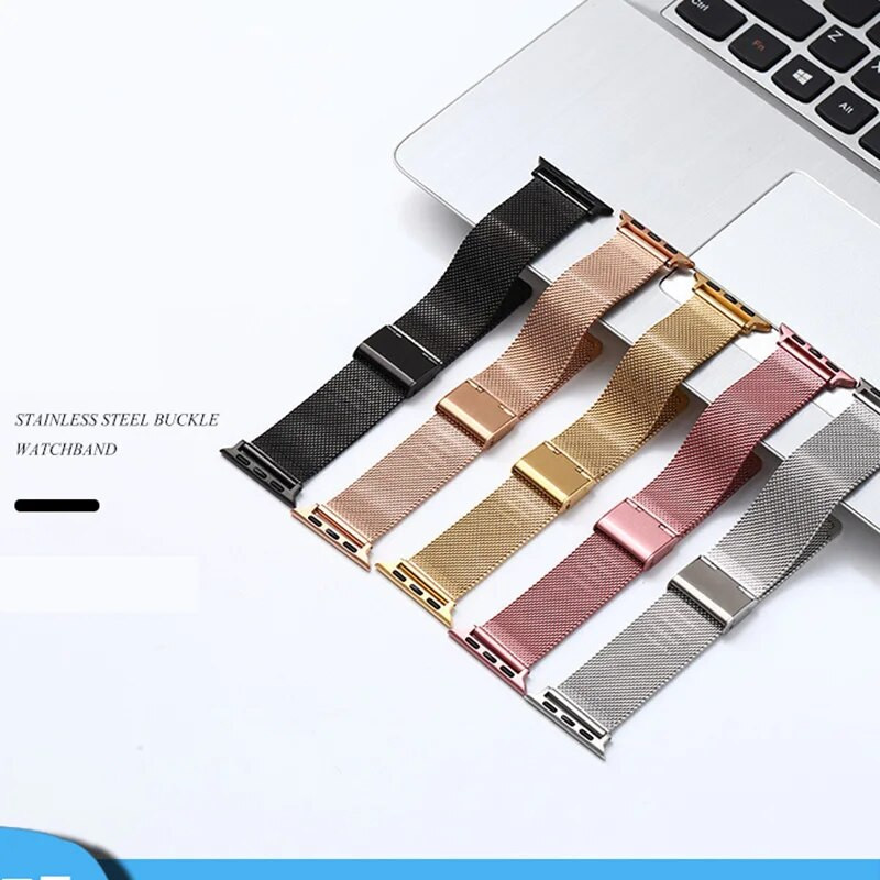 Λουράκι καρπού για Apple Watch Band 45mm 44mm 42mm Metal Correa 38mm 40mm 42mm Βραχιόλι από ανοξείδωτο ατσάλι Iwatch Serie 7 6 SE 5 4 3