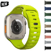 Silikonski sportski remen za Apple Watch ultra Band 49 mm 40 mm 41 mm 42 mm 49 mm 44 mm 45 mm Gumeni korrea remen iwatch serija 8 7 3 5 6 4