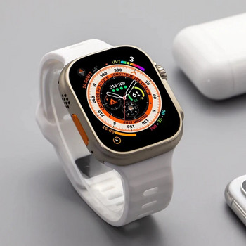 Силиконова спортна каишка за Apple Watch ultra Band 49mm 40mm 41mm 42mm 49mm 44mm 45mm Каишка от гумена кореа iwatch series 8 7 3 5 6 4