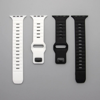 Силиконова спортна каишка за Apple Watch ultra Band 49mm 40mm 41mm 42mm 49mm 44mm 45mm Каишка от гумена кореа iwatch series 8 7 3 5 6 4