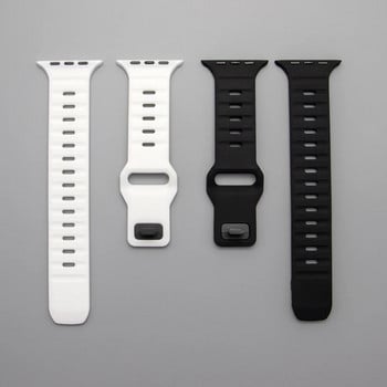 Αθλητική ζώνη σιλικόνης για Apple Watch ultra Band 49mm 40mm 41mm 42mm 49mm 44mm 45mm Καουτσούκ correa Strap σειρά iwatch 8 7 3 5 6 4