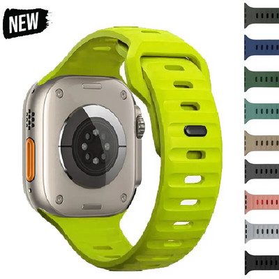 Silikonski sportski remen za Apple Watch ultra Band 49 mm 40 mm 41 mm 42 mm 49 mm 44 mm 45 mm Gumeni korrea remen iwatch serija 8 7 3 5 6 4