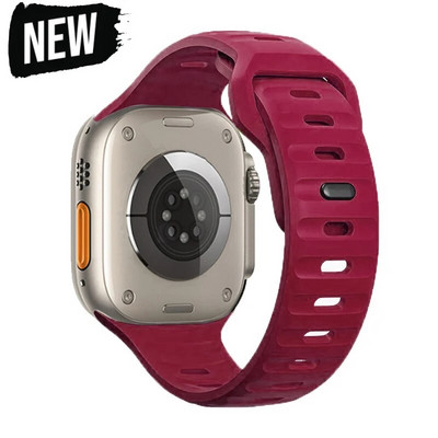 Silikonski sportski remen za Apple Watch ultra Band 49 mm 40 mm 41 mm 42 mm 49 mm 44 mm 45 mm Gumeni korrea remen iwatch serija 8 7 3 5 6 4