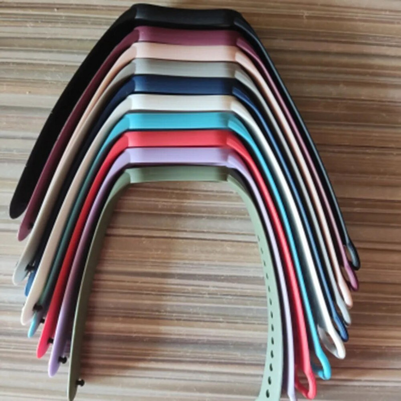 10 tükki/pakk rihm Xiaomi Bandile 7 6 5 4 3 Silikoonist käevõru Mi Bandile