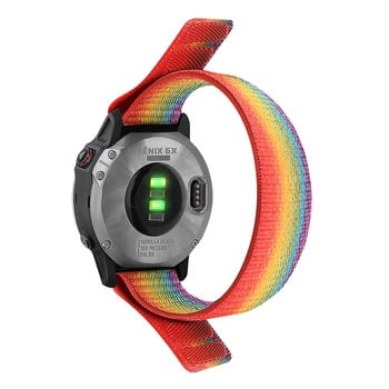 Βραχιόλι 26mm 22mm 20mm Sport Nylon Strap για Garmin Fenix 7X 7 6X 6 Pro 5X 5 Forerunner 935 Smart Watch Βραχιόλι γρήγορης αποδέσμευσης