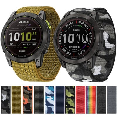 26 mm 22 mm 20 mm sportinė nailono apyrankė, skirta Garmin Fenix 7X 7 6X 6 Pro 5X 5 Forerunner 935 Smart Watch greitai atsegama apyrankė