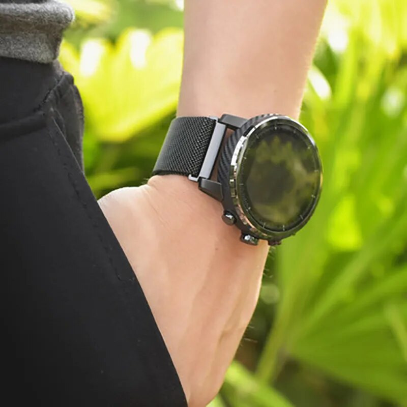 Λουράκι 20mm για Amazfit Bip 3 5 S Lite Band GTS 2 4 Mini βραχιόλι με θήκη TPU Screen Protector Μεταλλικό λουράκι ρολογιού με μαγνητικό βρόχο