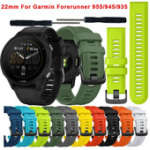 Official Watchbands For Garmin Forerunner 955 22mm Watch Silicone Wristbands For Forerunner 945 935 745 Fenix 5 6 Strap