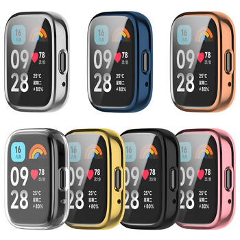 TPU мек силиконов калъф, стъкло за Redmi Watch 3 Active 3 Lite Smart Watchband, протектор на екрана, капак за Xiaomi Redmi Watch 3