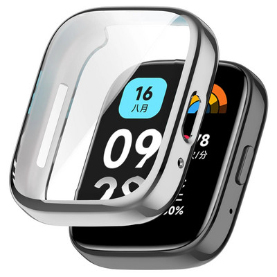 Husă din silicon moale TPU din sticlă pentru Redmi Watch 3 Active 3 Lite Husă de protecție a ecranului pentru banda de ceas inteligentă pentru Xiaomi Redmi Watch 3
