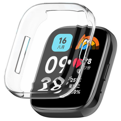 Husă din silicon moale TPU din sticlă pentru Redmi Watch 3 Active 3 Lite Husă de protecție a ecranului pentru banda de ceas inteligentă pentru Xiaomi Redmi Watch 3