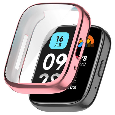 Husă din silicon moale TPU din sticlă pentru Redmi Watch 3 Active 3 Lite Husă de protecție a ecranului pentru banda de ceas inteligentă pentru Xiaomi Redmi Watch 3