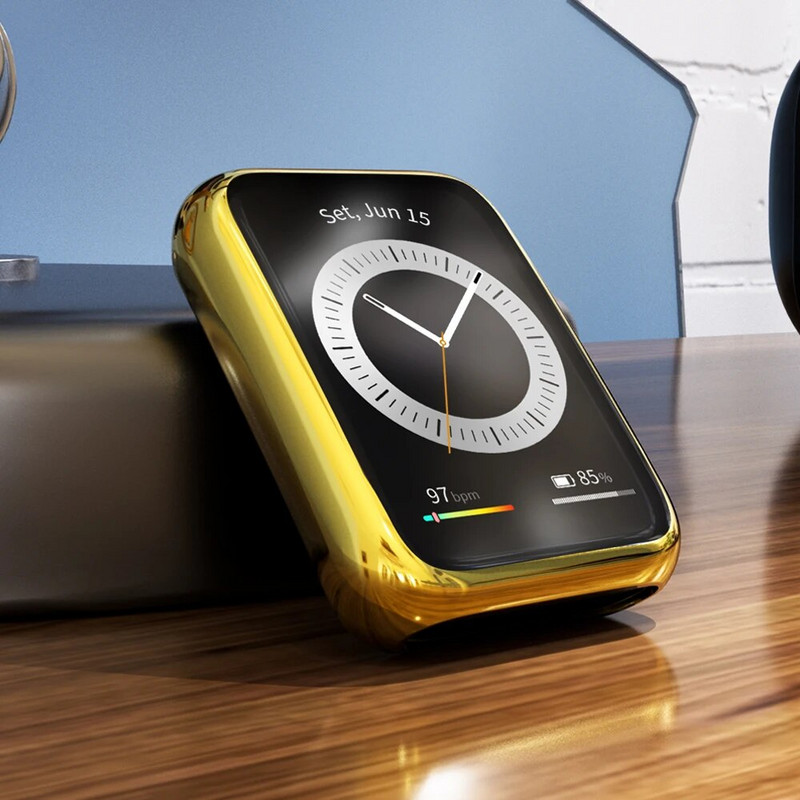 TPU kaitseümbris Huawei kella Fit 2 ümbrisega kaetud igakülgse kaitseraua ekraani katteümbriste jaoks Huawei kella Fit2/Fit jaoks