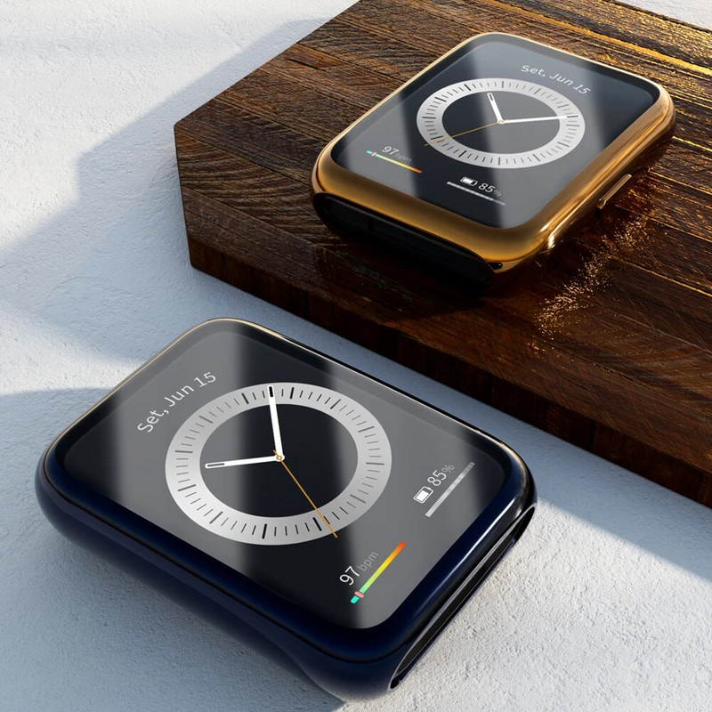 TPU kaitseümbris Huawei kella Fit 2 ümbrisega kaetud igakülgse kaitseraua ekraani katteümbriste jaoks Huawei kella Fit2/Fit jaoks