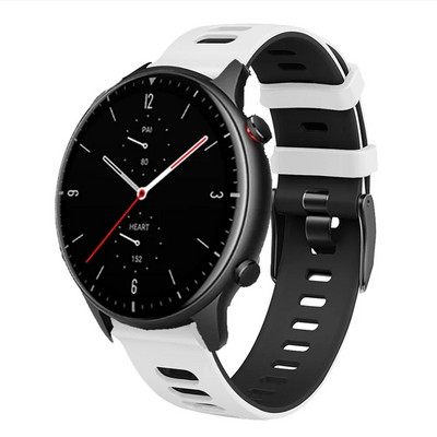 Δερμάτινο βραχιόλι σιλικόνης για Amazfit GTR 47mm λουράκι καρπού για Xiaomi Amazfit Pace / Stratos 1 2 3 / GTR2 / GTR 2e Ρολόι
