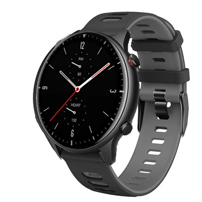 Δερμάτινο βραχιόλι σιλικόνης για Amazfit GTR 47mm λουράκι καρπού για Xiaomi Amazfit Pace / Stratos 1 2 3 / GTR2 / GTR 2e Ρολόι