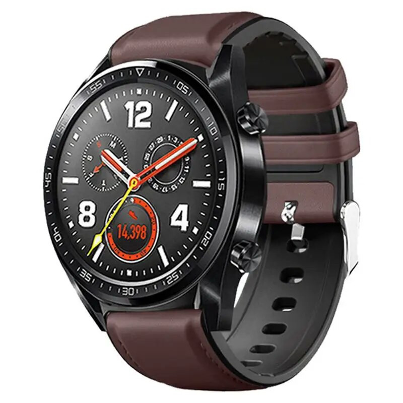 Δερμάτινο βραχιόλι σιλικόνης για Amazfit GTR 47mm λουράκι καρπού για Xiaomi Amazfit Pace / Stratos 1 2 3 / GTR2 / GTR 2e Ρολόι