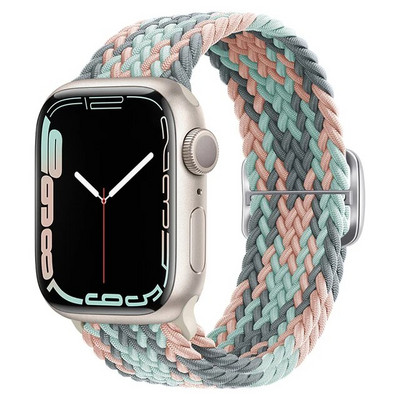 Rihm Apple Watchi rihma jaoks 44mm 40mm 45mm 41mm 38mm 42mm ultra 49mm punutud Solo Loop käevõru correa iwatch seeria 7 se 3 6 8 5