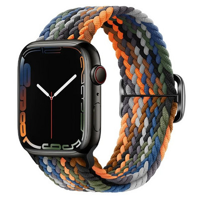 Rihm Apple Watchi rihma jaoks 44mm 40mm 45mm 41mm 38mm 42mm ultra 49mm punutud Solo Loop käevõru correa iwatch seeria 7 se 3 6 8 5