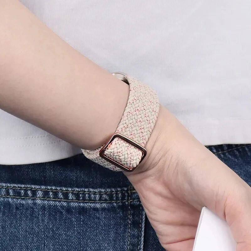 Rihm Apple Watchi rihma jaoks 44mm 40mm 45mm 41mm 38mm 42mm ultra 49mm punutud Solo Loop käevõru correa iwatch seeria 7 se 3 6 8 5