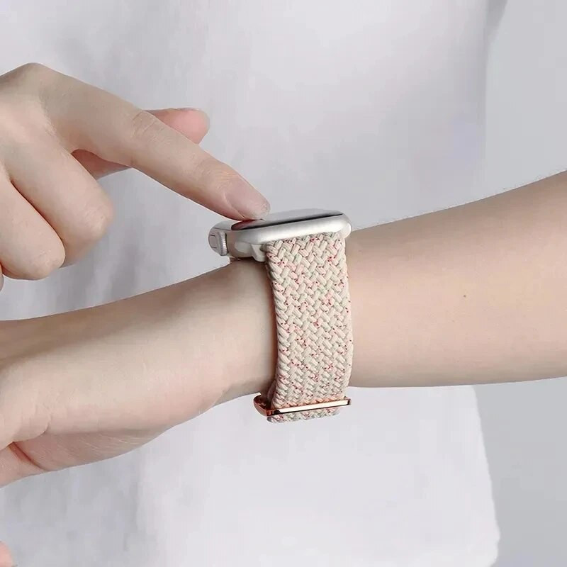 Rihm Apple Watchi rihma jaoks 44mm 40mm 45mm 41mm 38mm 42mm ultra 49mm punutud Solo Loop käevõru correa iwatch seeria 7 se 3 6 8 5