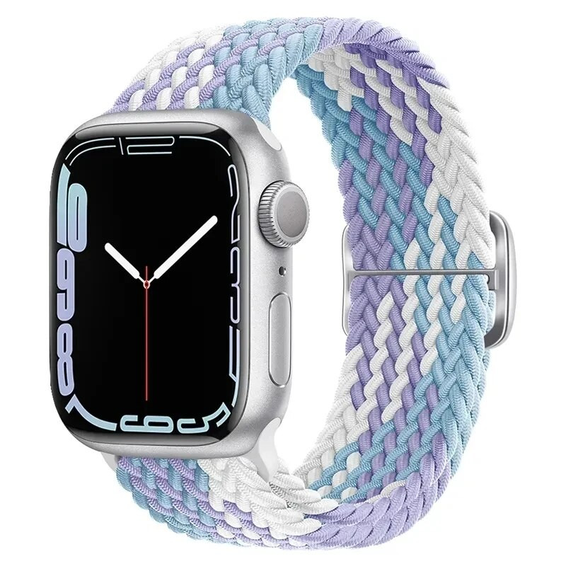 Rihm Apple Watchi rihma jaoks 44mm 40mm 45mm 41mm 38mm 42mm ultra 49mm punutud Solo Loop käevõru correa iwatch seeria 7 se 3 6 8 5
