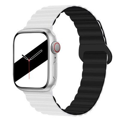 NOVO Originalne magnetske trake od tekućeg silikona za Apple Watch Band Ultra 2 Series 9 SE iwatch 42 mm 44 mm 45 mm 49 mm 38 mm 40 mm 41 mm