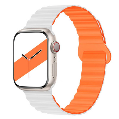 NOVO Originalne magnetske trake od tekućeg silikona za Apple Watch Band Ultra 2 Series 9 SE iwatch 42 mm 44 mm 45 mm 49 mm 38 mm 40 mm 41 mm