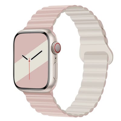 NOVO Originalne magnetske trake od tekućeg silikona za Apple Watch Band Ultra 2 Series 9 SE iwatch 42 mm 44 mm 45 mm 49 mm 38 mm 40 mm 41 mm