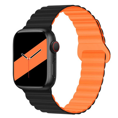 NOVO Originalne magnetske trake od tekućeg silikona za Apple Watch Band Ultra 2 Series 9 SE iwatch 42 mm 44 mm 45 mm 49 mm 38 mm 40 mm 41 mm