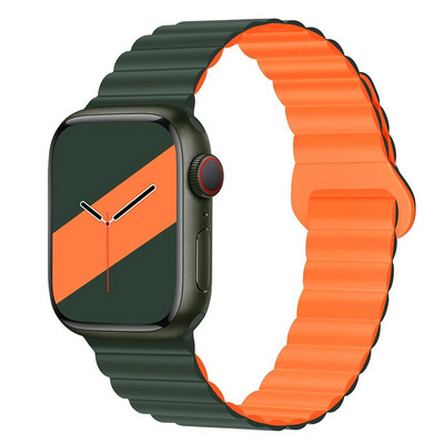 NOVO Originalne magnetske trake od tekućeg silikona za Apple Watch Band Ultra 2 Series 9 SE iwatch 42 mm 44 mm 45 mm 49 mm 38 mm 40 mm 41 mm
