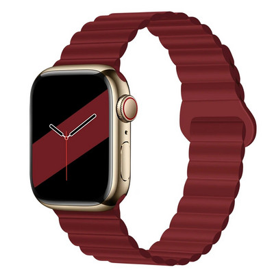NOVO Originalne magnetske trake od tekućeg silikona za Apple Watch Band Ultra 2 Series 9 SE iwatch 42 mm 44 mm 45 mm 49 mm 38 mm 40 mm 41 mm