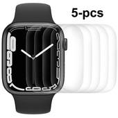 Προστατευτικό οθόνης για Apple Watch Series 8 7 41mm 45mm,HD Transparent TPU Film iwatch Series 6 SE 5 4 3 2 1 38mm 42mm 40mm 44mm