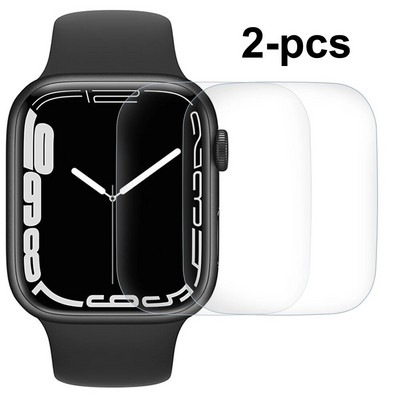 Προστατευτικό οθόνης για Apple Watch Series 8 7 41mm 45mm,HD Transparent TPU Film iwatch Series 6 SE 5 4 3 2 1 38mm 42mm 40mm 44mm