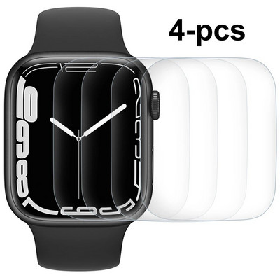Προστατευτικό οθόνης για Apple Watch Series 8 7 41mm 45mm,HD Transparent TPU Film iwatch Series 6 SE 5 4 3 2 1 38mm 42mm 40mm 44mm