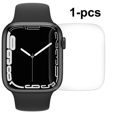 Προστατευτικό οθόνης για Apple Watch Series 8 7 41mm 45mm,HD Transparent TPU Film iwatch Series 6 SE 5 4 3 2 1 38mm 42mm 40mm 44mm