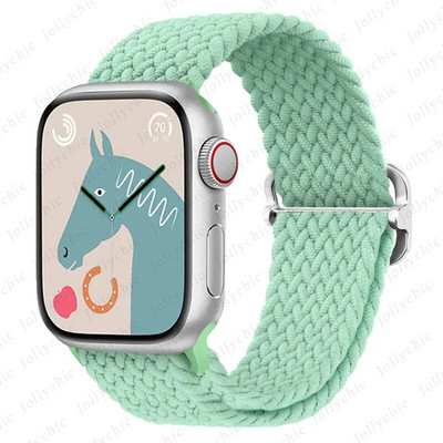 Pleteni remen s petljom za Apple Watch Ultra Band 49 mm 44 mm 40 mm 45 mm 41 mm 42 mm 38 mm Elastična solo narukvica iWatch serija 8 7 6 se 3