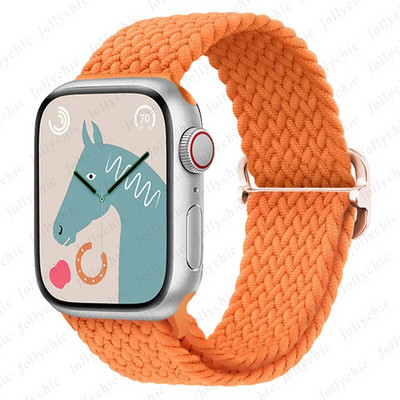 Pleteni remen s petljom za Apple Watch Ultra Band 49 mm 44 mm 40 mm 45 mm 41 mm 42 mm 38 mm Elastična solo narukvica iWatch serija 8 7 6 se 3