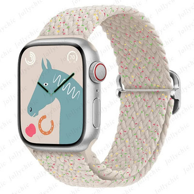Pleteni remen s petljom za Apple Watch Ultra Band 49 mm 44 mm 40 mm 45 mm 41 mm 42 mm 38 mm Elastična solo narukvica iWatch serija 8 7 6 se 3