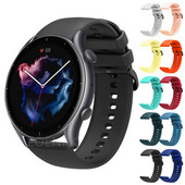 Βραχιόλι σιλικόνης για Amazfit GTR 3 Pro Watch Band λουράκι καρπού για Huami Amazfit GTR 4/3/2/2e/47mm/Stratos 3/2s Smartwatch Strap