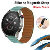 Silikoonist magnetrihm Huami Amazfit GTR 4/3 Pro/2/2e/47mm/GTR4 kellarihma käevõru Bip 3 Pro/GTS 2 4 Mini Sport kellarihma jaoks