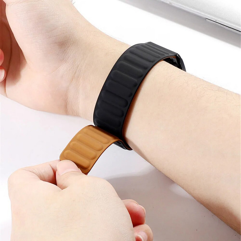 Silikoonist magnetrihm Huami Amazfit GTR 4/3 Pro/2/2e/47mm/GTR4 kellarihma käevõru Bip 3 Pro/GTS 2 4 Mini Sport kellarihma jaoks