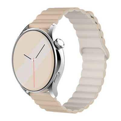 20 mm 22 mm silikona siksniņa Samsung Galaxy pulkstenim 4/6/5 pro/3/active 2 amazfit Magnetic Loop rokassprādze pulkstenim GT 2e 3 Correa Band