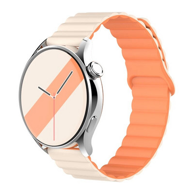 20 mm 22 mm silikona siksniņa Samsung Galaxy pulkstenim 4/6/5 pro/3/active 2 amazfit Magnetic Loop rokassprādze pulkstenim GT 2e 3 Correa Band